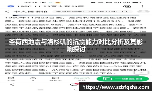 圣荷西地震与洛杉矶的抗震能力对比分析及其影响探讨